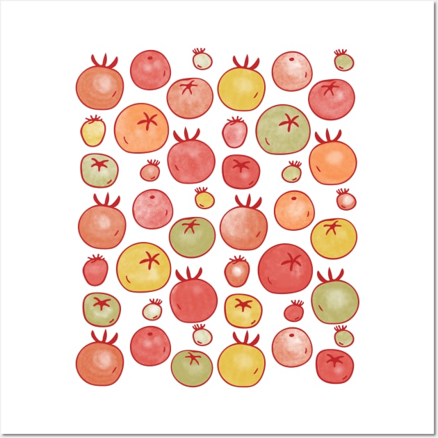 Tomatoes Illustration Art Wall Art by NicSquirrell